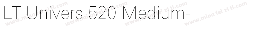 LT Univers 520 Medium字体转换